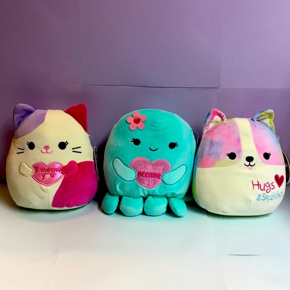 Squishmallow Valentine Trio Olina Cyma Tiffany